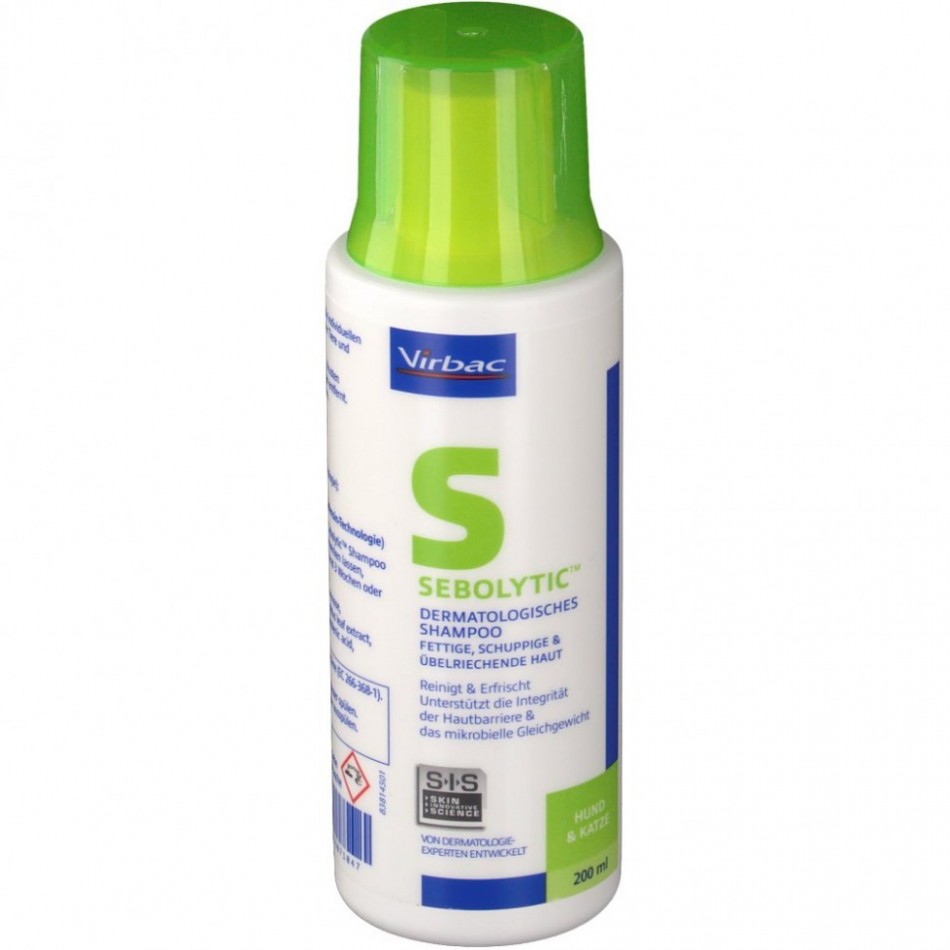 VIRBAC SEBOLYTIC 200 ML. / ШАМПОАН ПРИ СЕБОРЕЯ СЕБОЛИТИК за кучета и котки