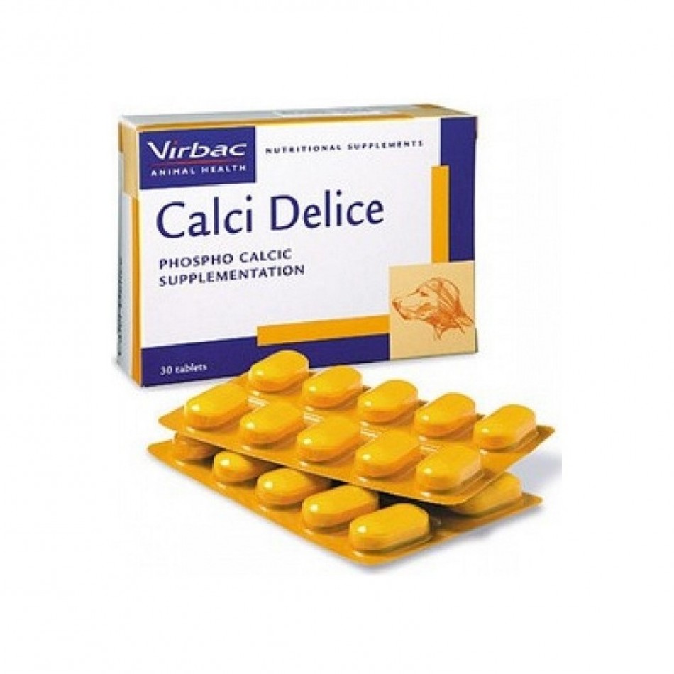 Virbac calci delice ,Калций Делис -  30 броя,3 блистера в кутия