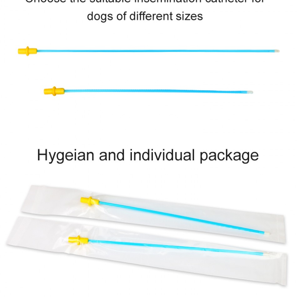 Artificial insemination catheter for dog  50 pcs  /  Катетър за изкуствено осеменяване на кучета  50бр. в пакет