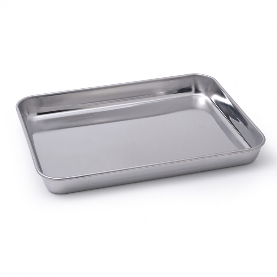  Тава за инструменти от неръждаема стомана  27см х 20 см / Stainless steel tool tray 27 cm x 20 cm 