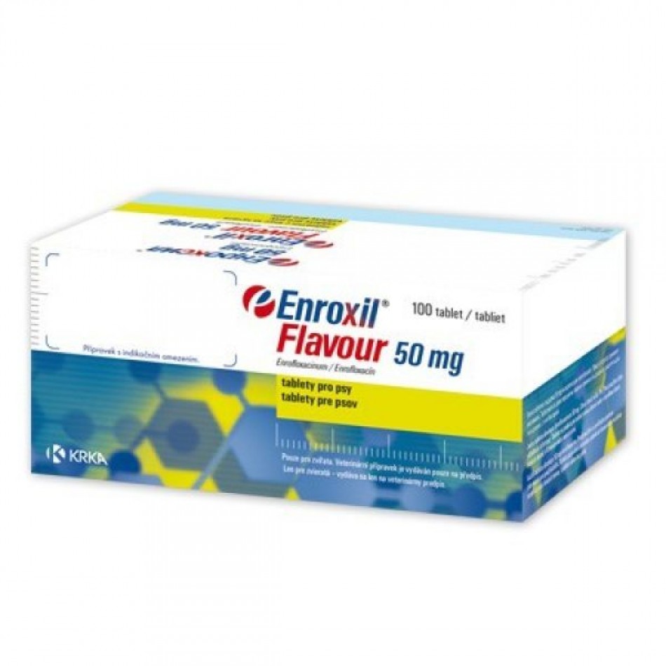 Enroxil Flavour  Tablets / Енроксил  овкусени таблети за кучета - 100 бр. в кутия