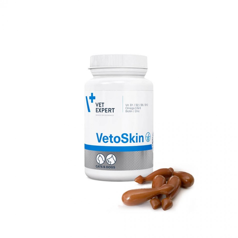 Vetexpert - VetoSkin - богат състав за борба с всички видове дерматологични проблеми 90 табл.